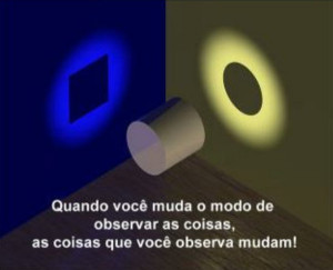 Quando você muda o modo de observar as coisas, as coisas que você observa mudam28